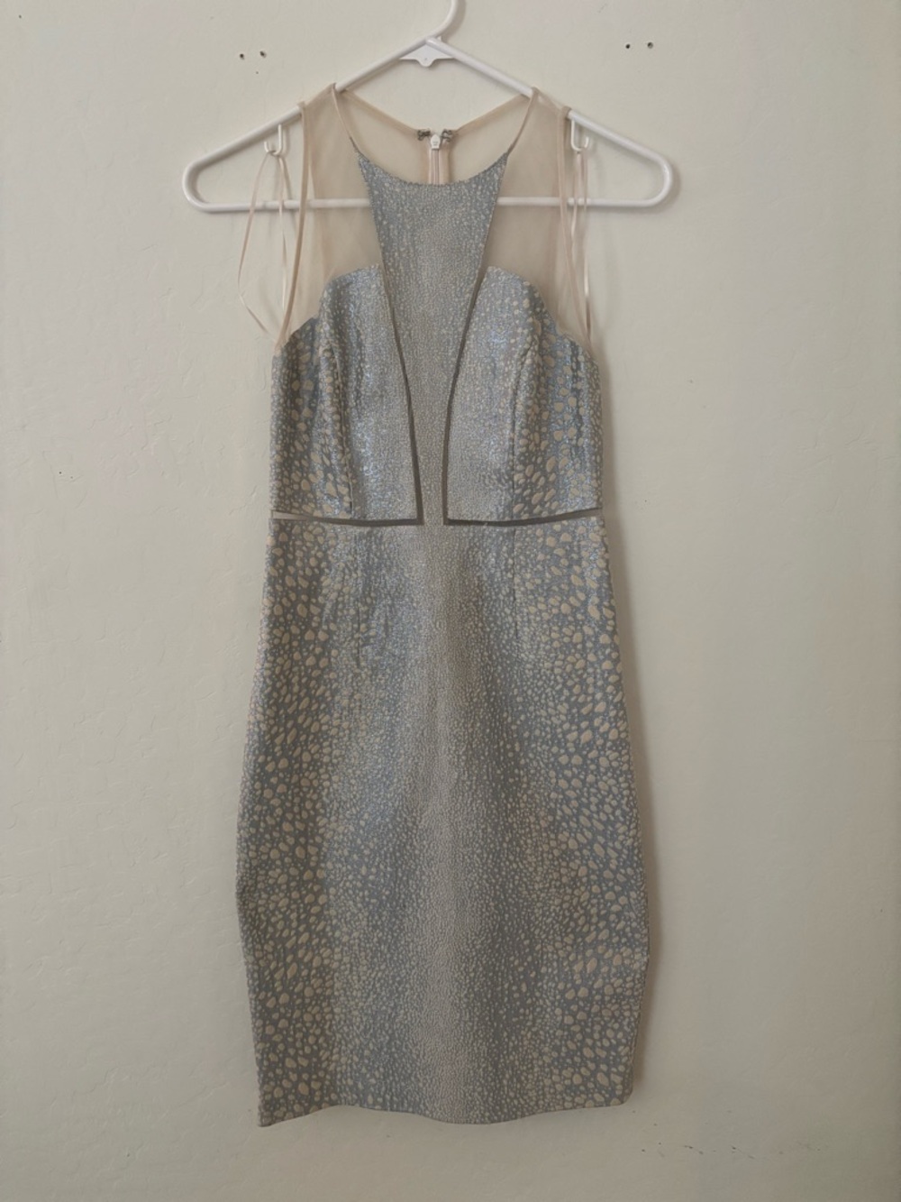 Sachin & Babi Anthropologie Metallic Sheath Dress Size 0